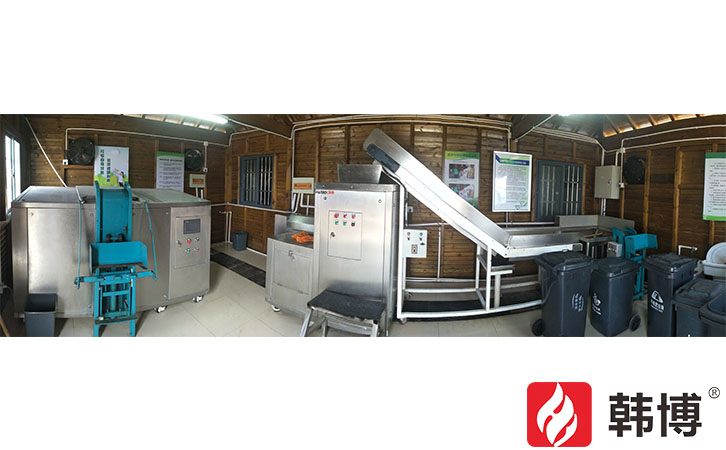 韓博300kg有機垃圾處理設(shè)備全景圖 韓博300kg有機垃圾處理設(shè)備全景圖